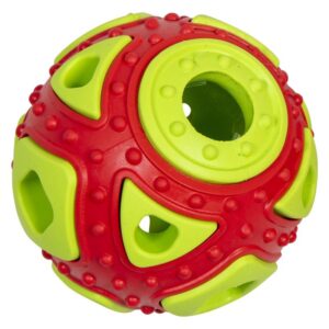 Rubber Toys Traktatiebal - Oranje/Groen - Ø6.4Cm