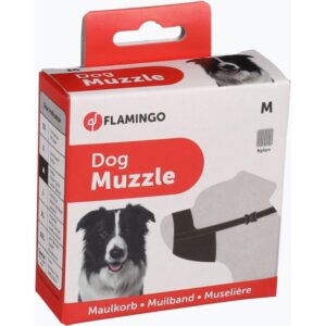 Muilband Ned Nylon Zwart M