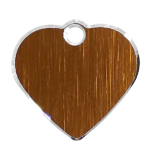 Klein Hartje Goud Met Zilveren Rand